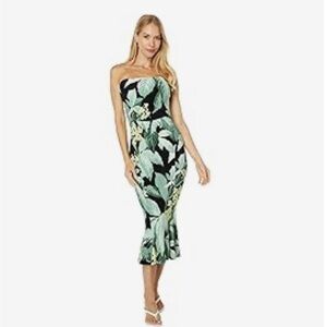 Norma Kamali Strapless Fishtail Dress